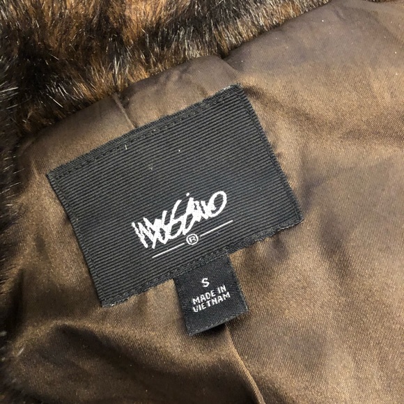 Mission Faux Fir Dark Brown Jacket - Picture 5 of 5